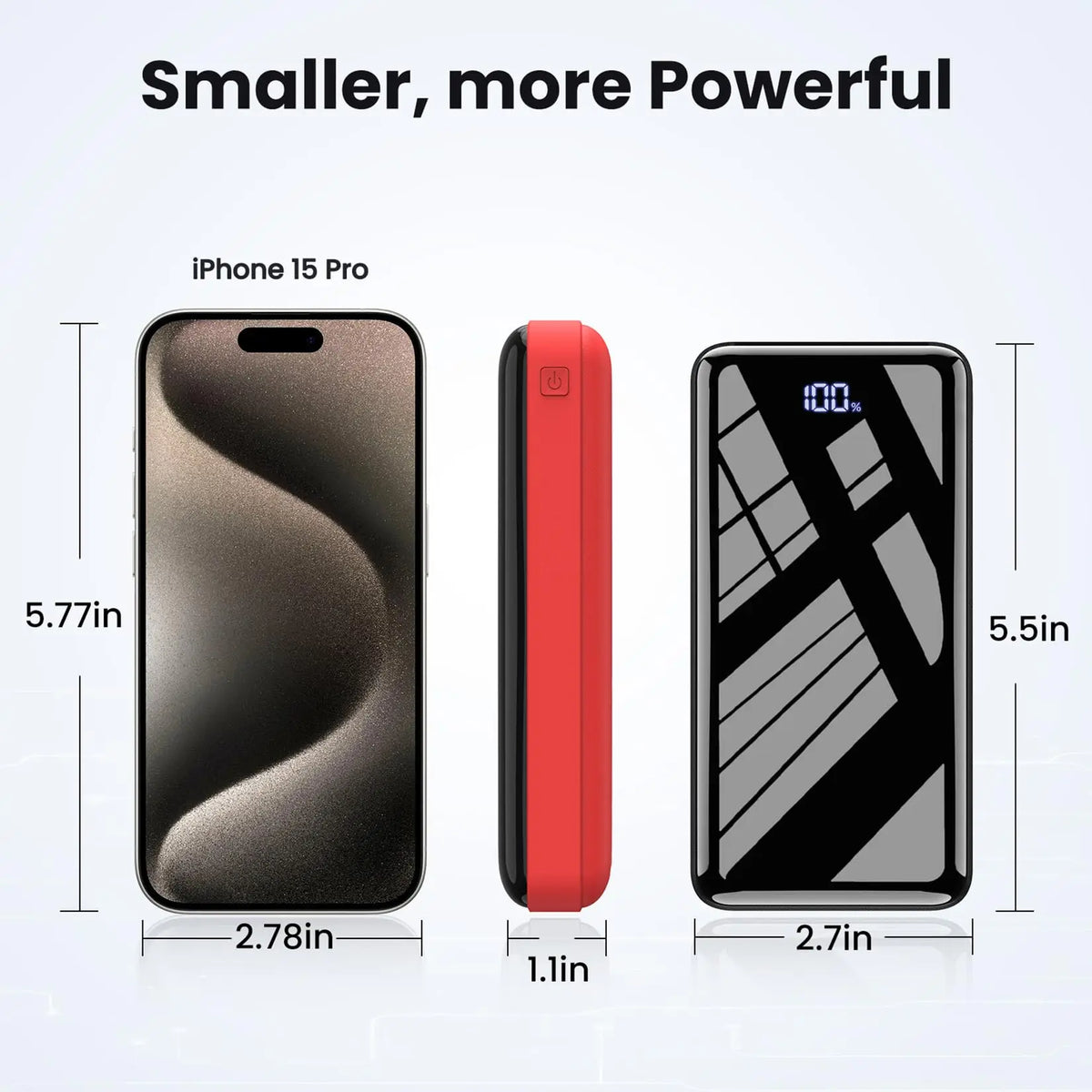 Portable USB C Fast Charging Power Bank For Phones