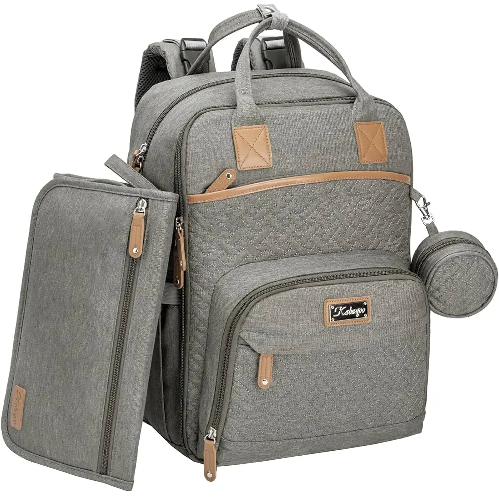 Kabaqoo Diaper Backpack With Changing Pad And Pacifier Case