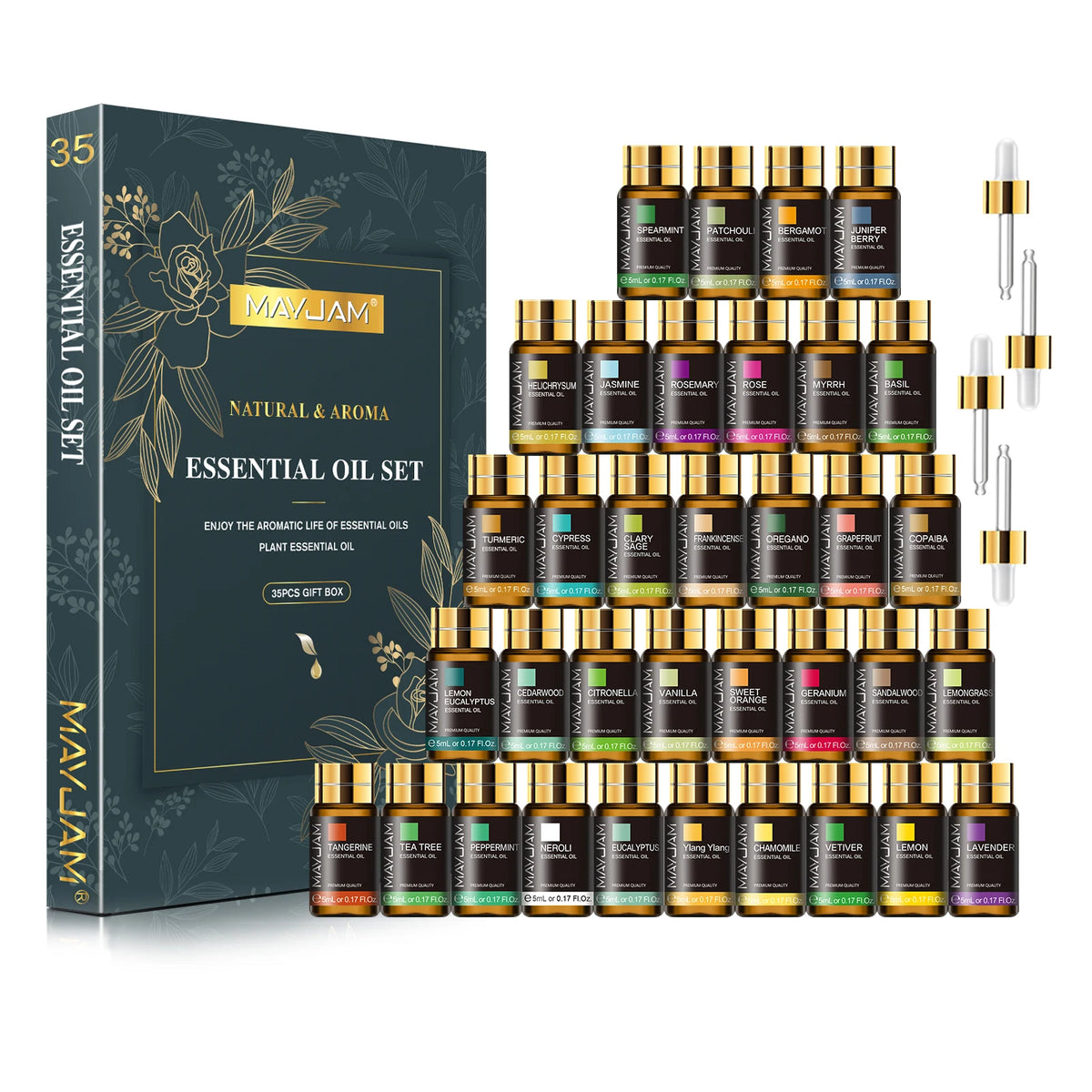 MAYJAM Essential Oils Gift Set for Aromatherapy and Home Fragrance