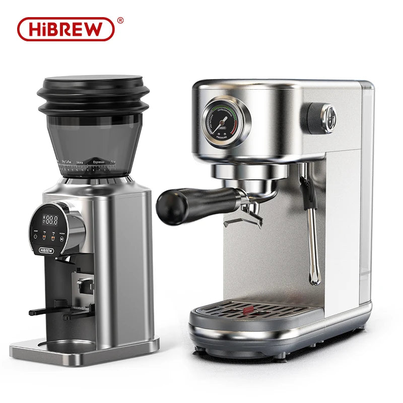 HiBREW 20 Bar Semi Automatic Espresso Machine With Adjustable Temperature