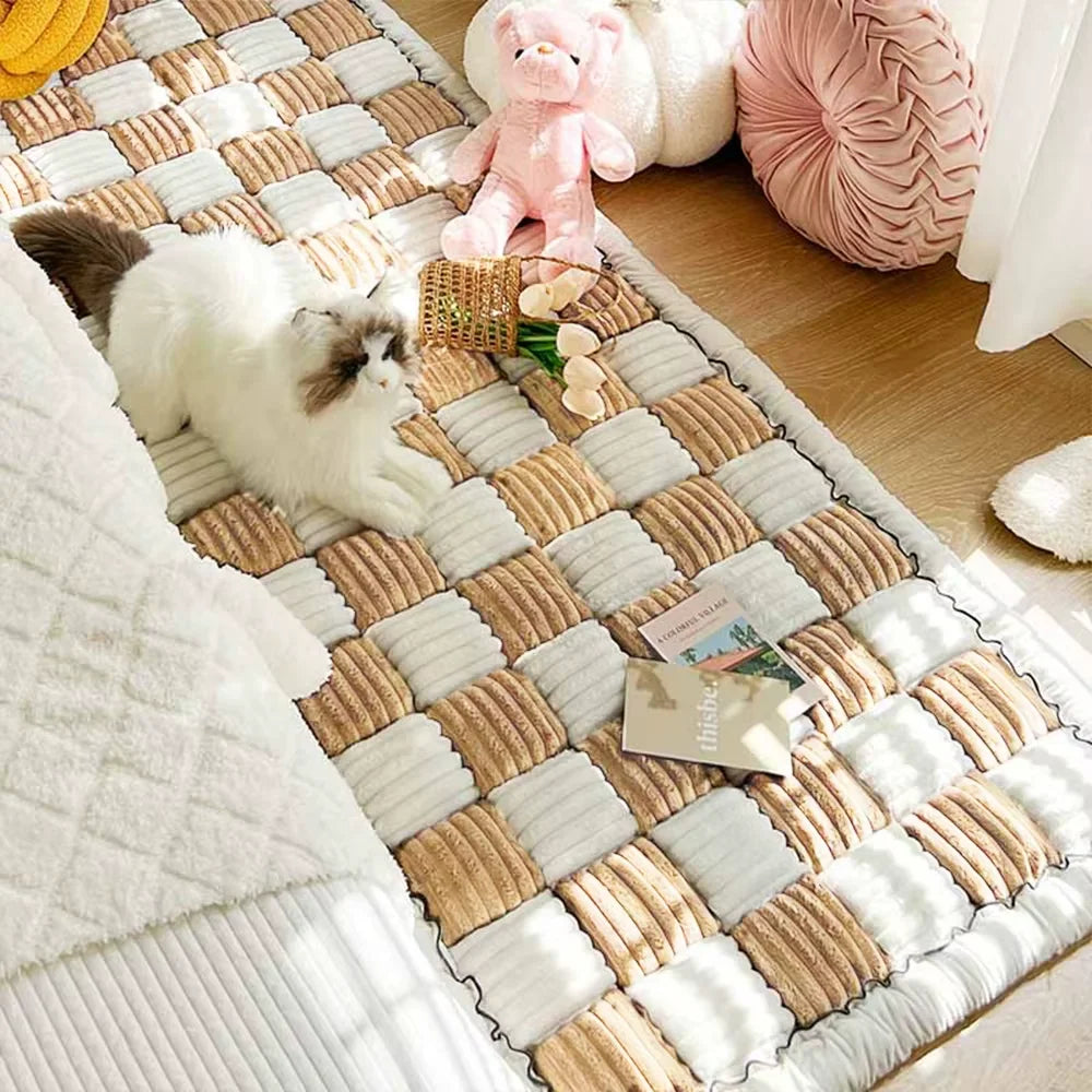CWV Coral Fleece Dog Bed Cover With Anti Slip Protection