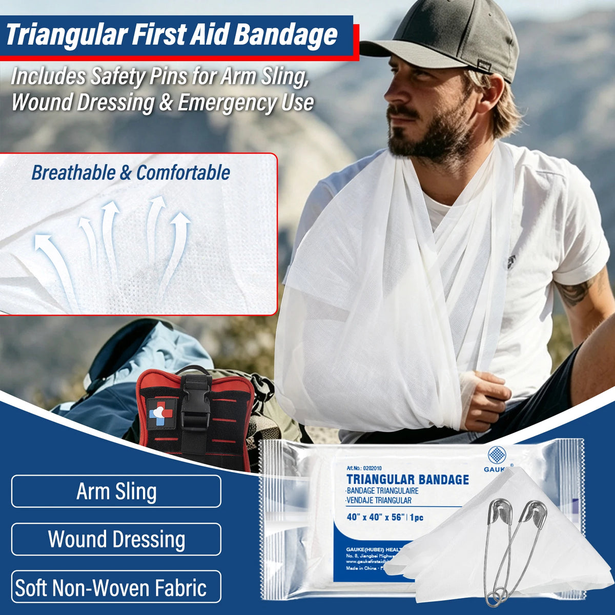 Emergency First Aid Kit For Home Office And Outdoor Adventures