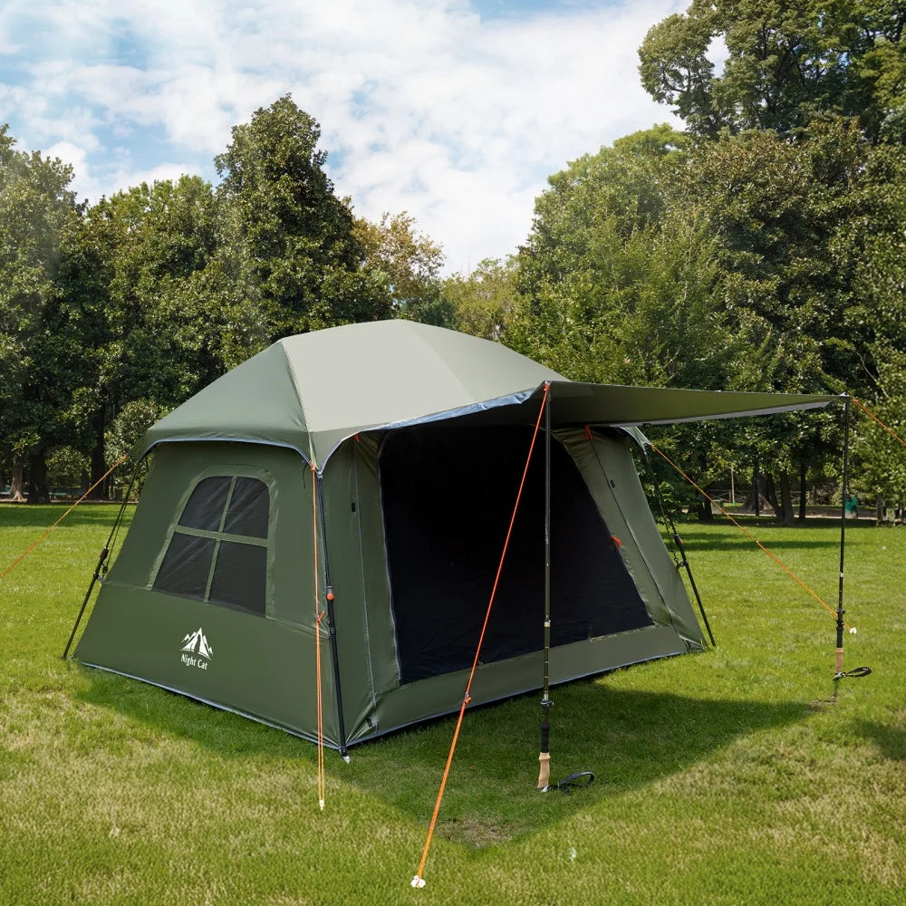 Night Cat Blackout Pop Up Camping Tent With Rainfly Vestibule
