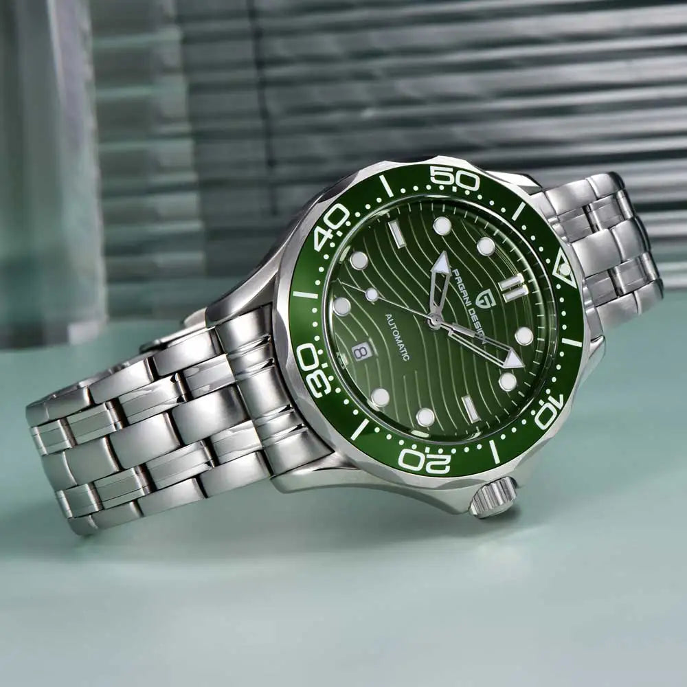 PAGANI DESIGN Automatic Watch With Ceramic Bezel And Sapphire Crystal