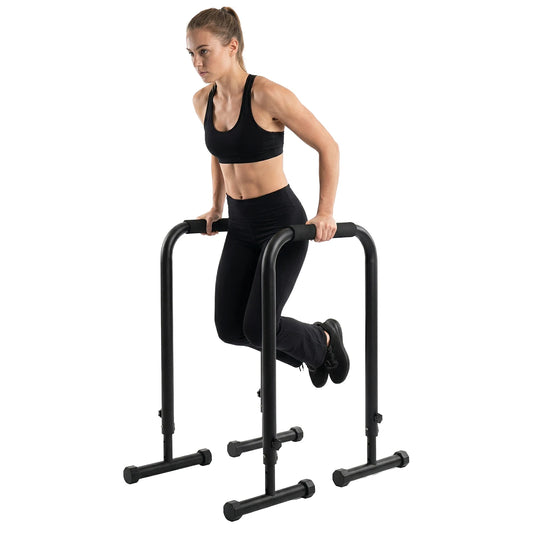 Adjustable Heavy Duty Steel Dip Bars for Home Strength Training