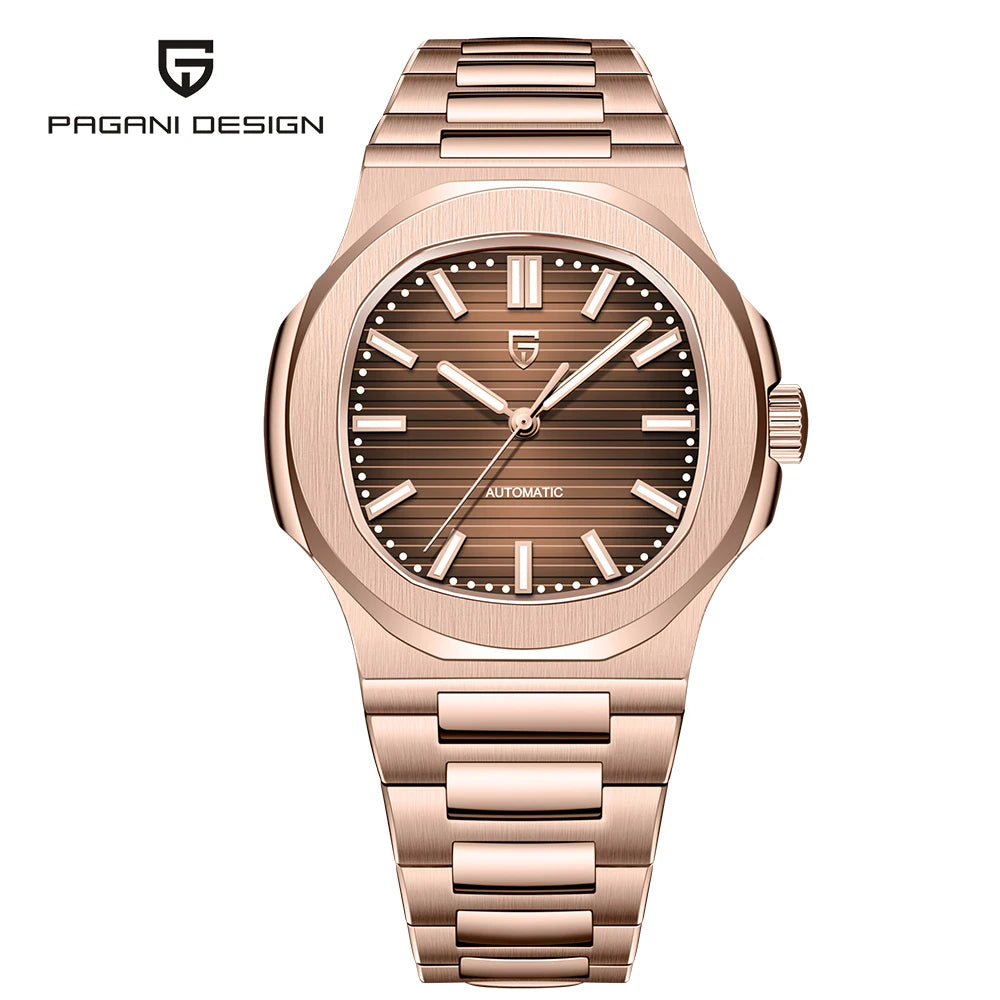 PAGANI DESIGN Automatic Mechanical Mens Sapphire Crystal Waterproof Watch