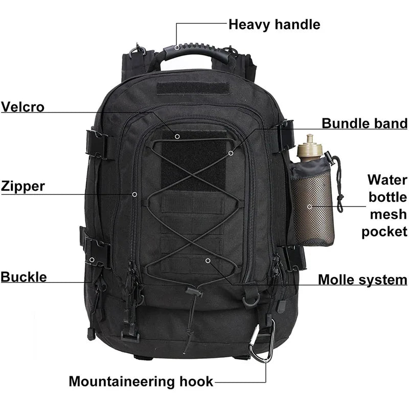 LqArmy Military Backpack With Waterproof Molle Design