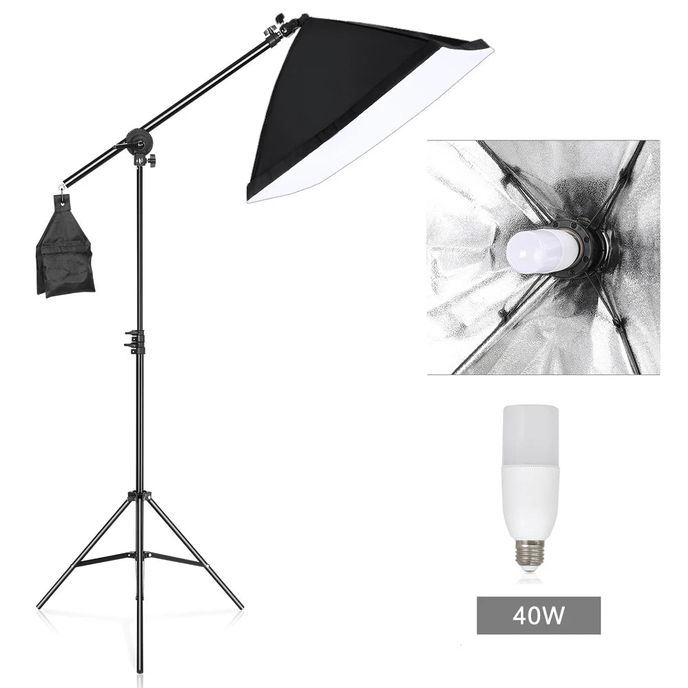 SH Professional Photography Softbox Lighting Kit for Studio Portraits