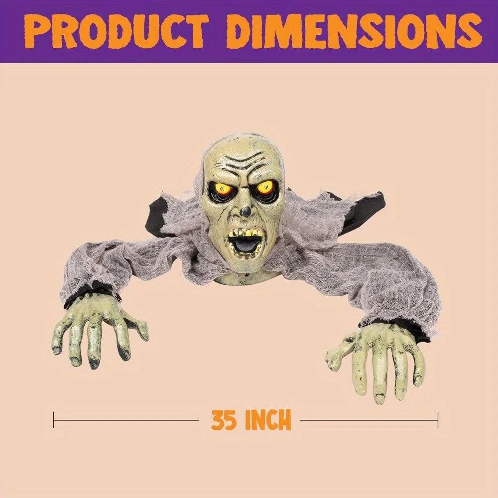 Joyfy Groundbreaker Zombie Halloween Decor With Sound And Flashing Eyes