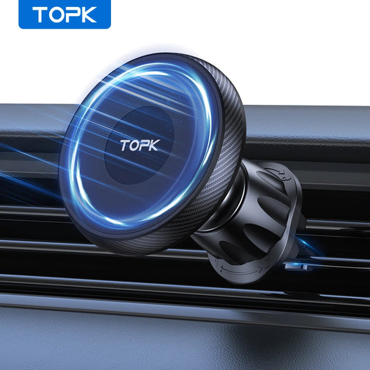 Topk Magsafe Car Phone Holder With Powerful Vent Mount