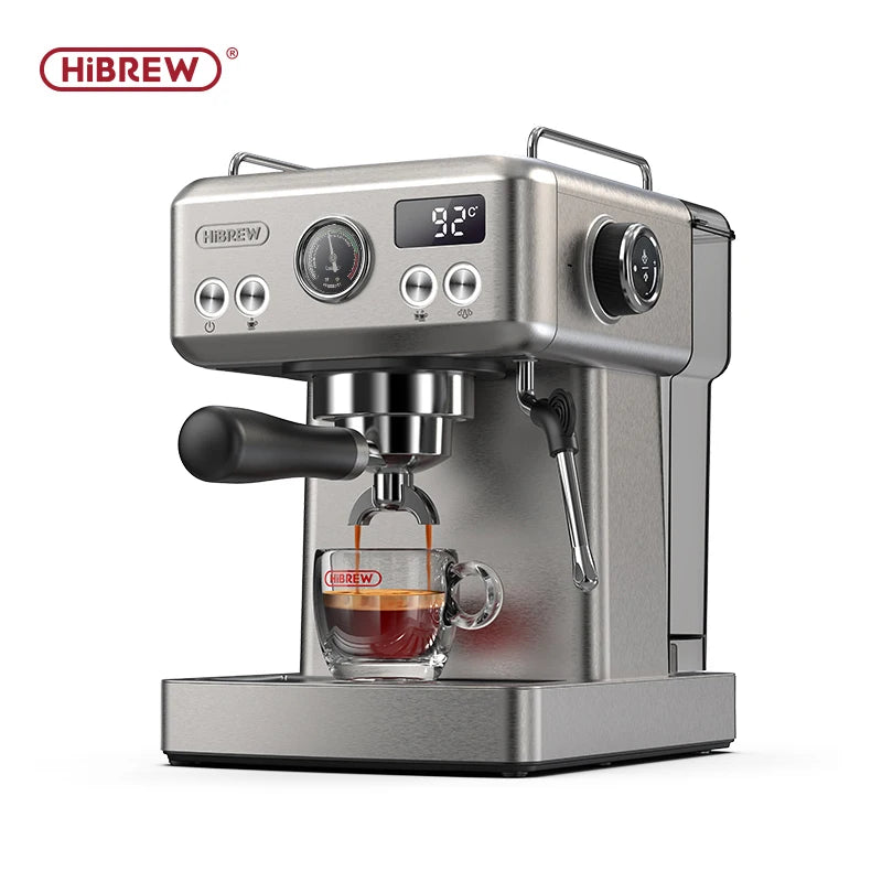HiBREW Semi Automatic Espresso Machine With Adjustable Temperature