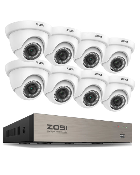 ZOSI 8 Channel 5MP Lite DVR Security Camera System