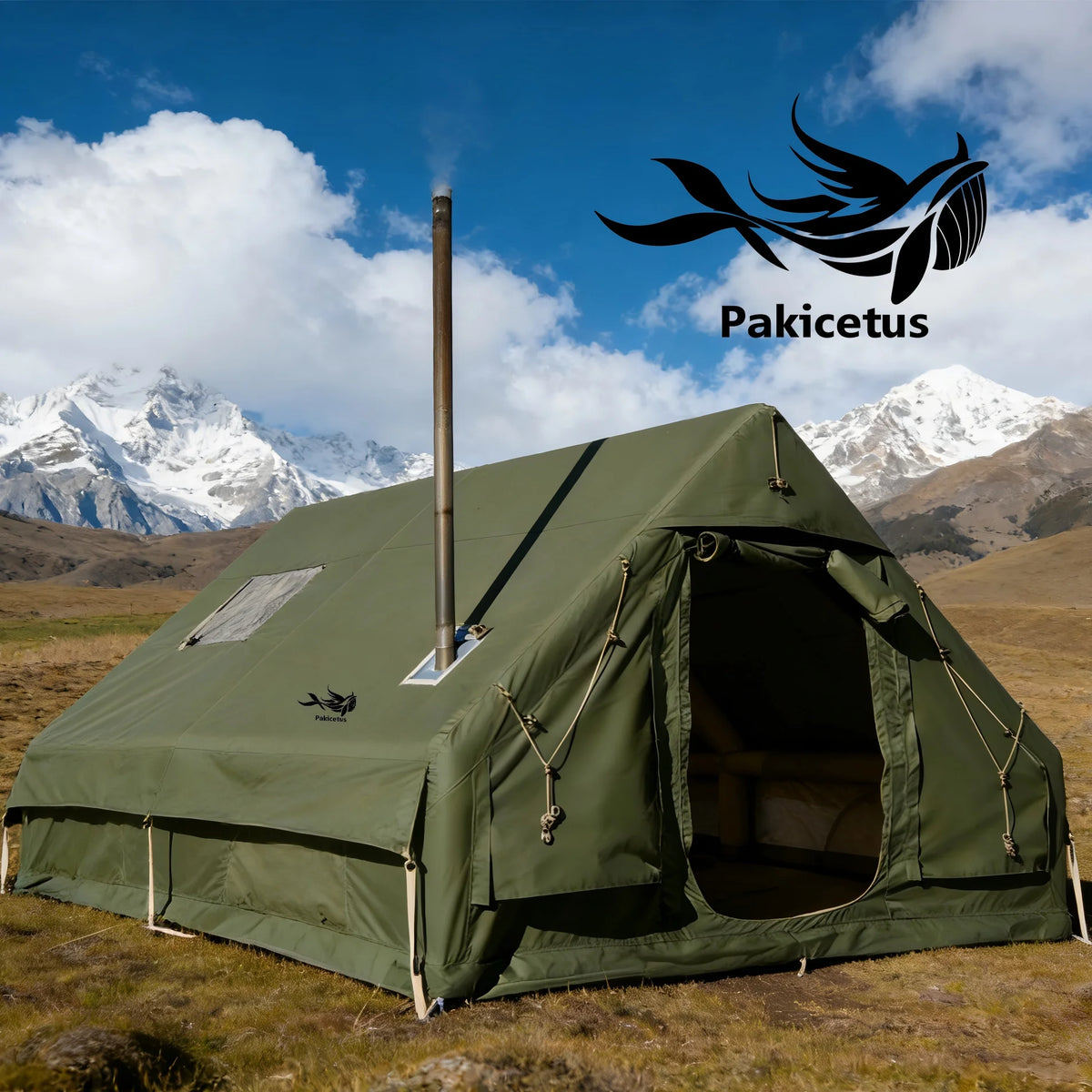 Pakicetus Inflatable Glamping Tent With Hand Pump For Outdoor Camping