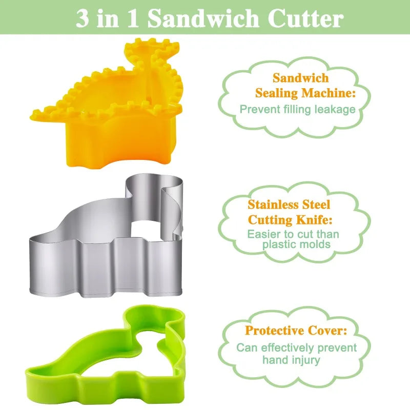 Nifogo Animal Sandwich Cutters Set for Kids Bento Lunch Decorating Tools