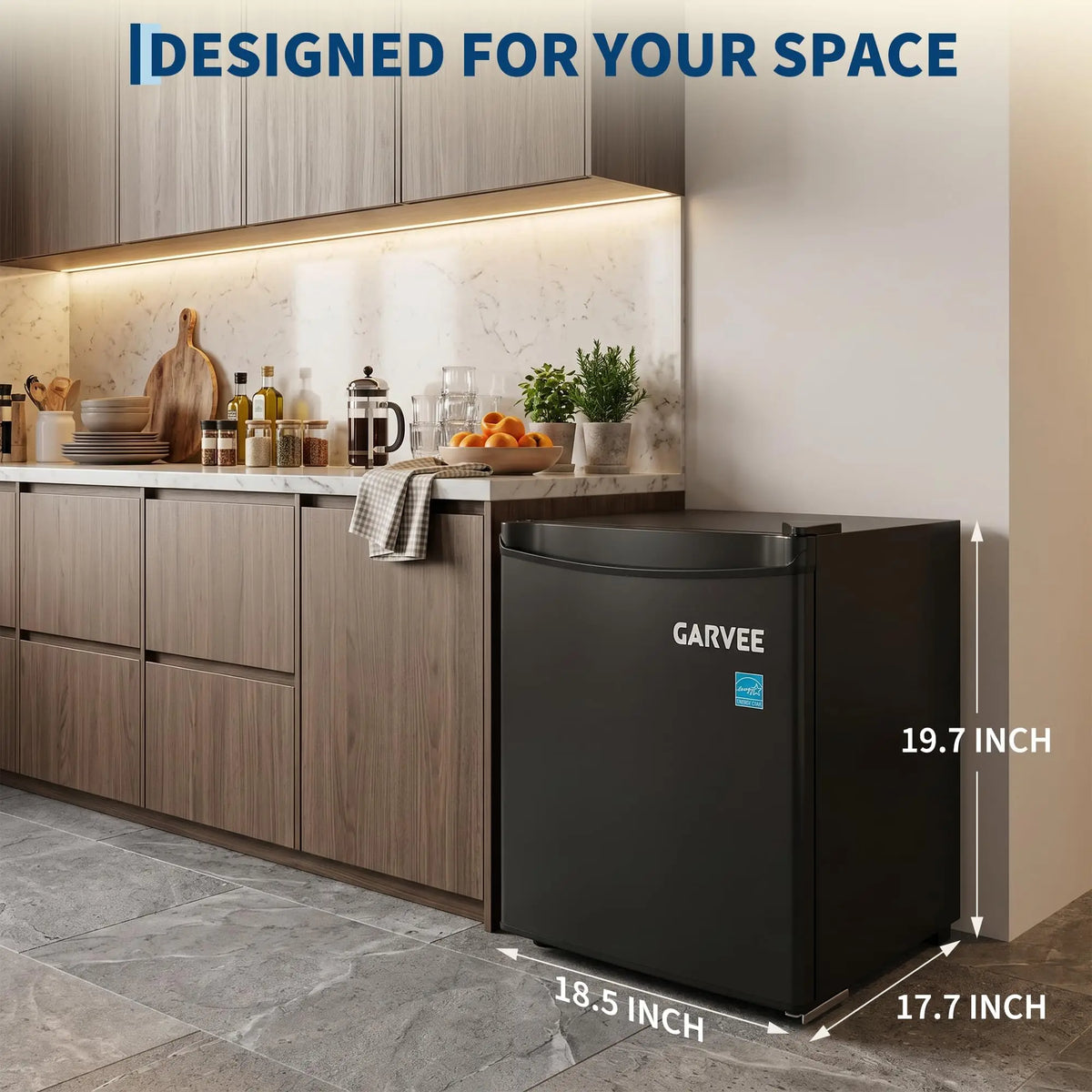 Mini Refrigerator And Freezer For Home Dorm Office Or Kitchen