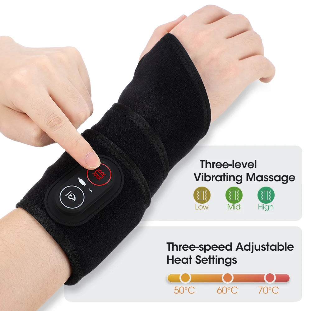 Hailicare Wireless Vibration Heating Wrap With Red Light Therapy