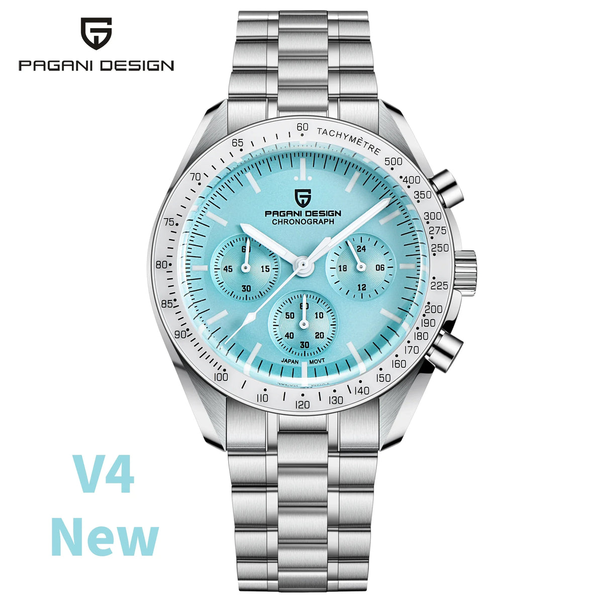 PAGANI DESIGN Men's Quartz Chronograph Sport Watch With Sapphire Glass