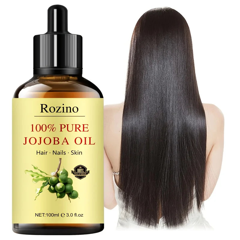ROZINO Natural Jojoba Oil for Skin and Hair Nourishment