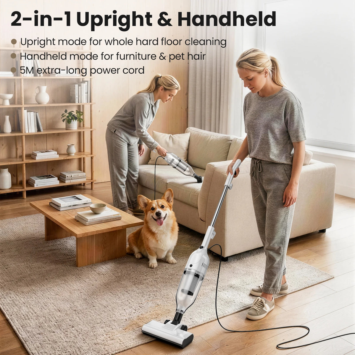 Vastorm R7 Corded Stick Vacuum Cleaner For Home And Pets
