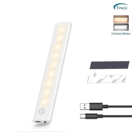 Rechargeable Motion Sensor LED Under Cabinet Lights for Kitchen