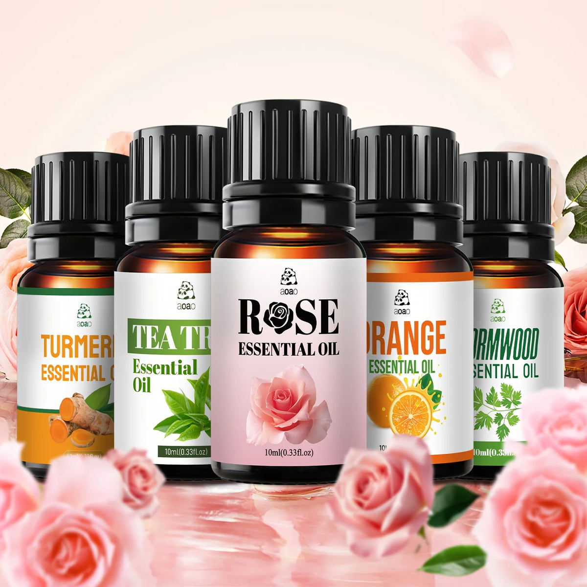 Aoao Essential Oil Blend Set For Skin Hair And Massage