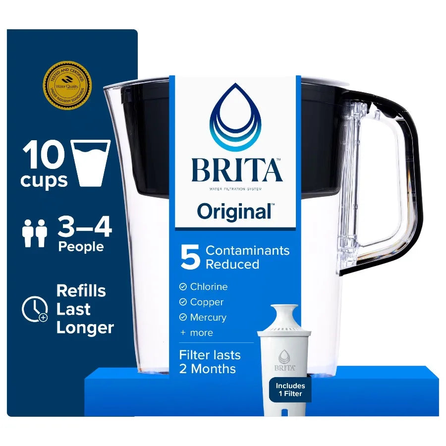 Brita BPA Free Water Filter Pitcher With Standard Filter