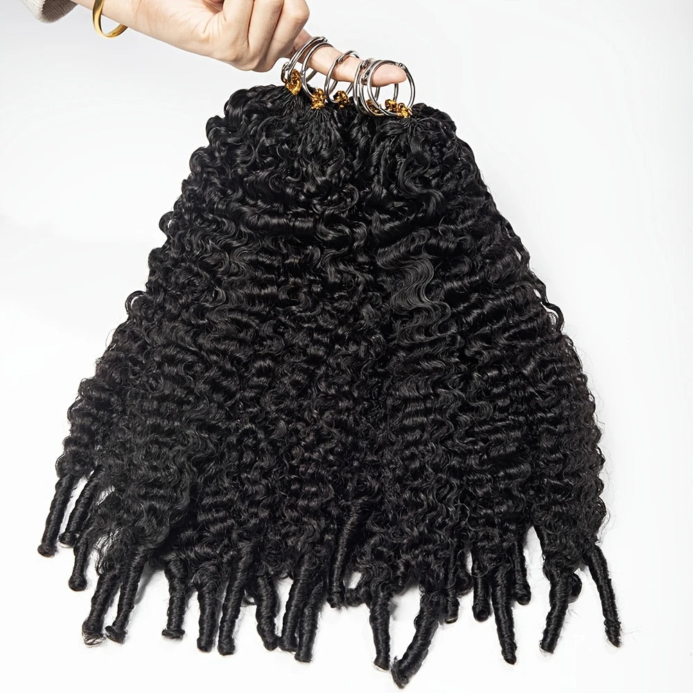 SIXQUEEN Feathered Burmese Curly Crochet Human Hair Extensions