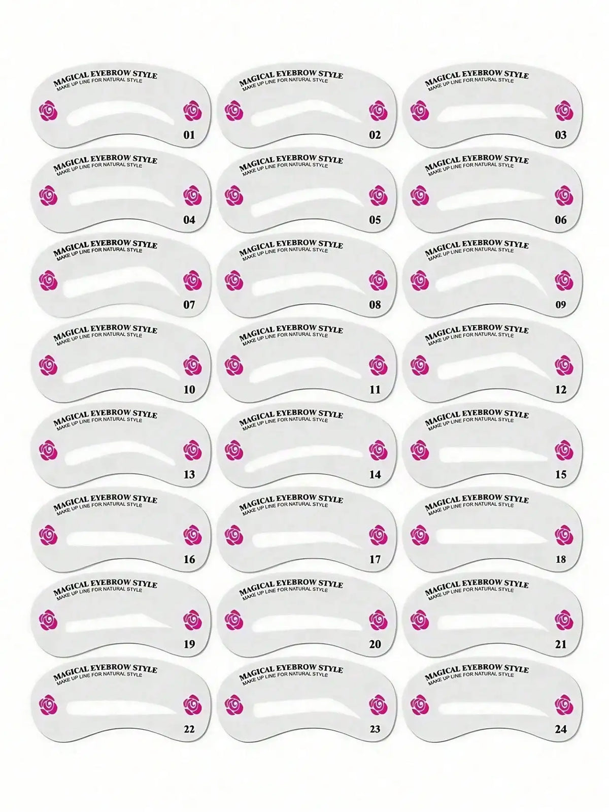 Eyebrow Shaping Stencil Kit For Precise Makeup Application