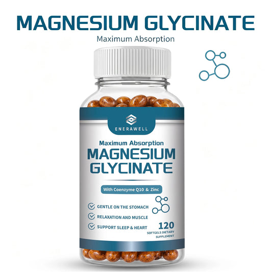 Magnesium Glycinate Supplement for Calm Mood and Nervous System Wellness