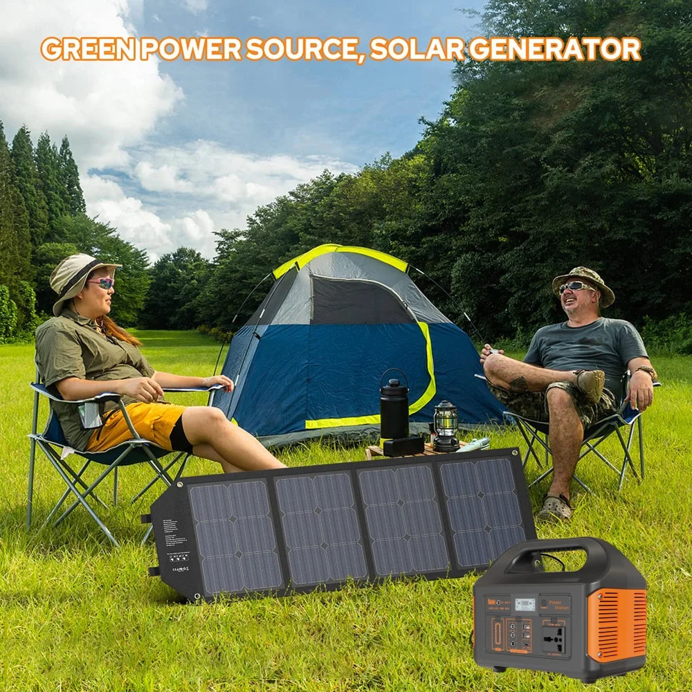 Jsdsolar Portable Solar Power Station With LiFePO4 Battery