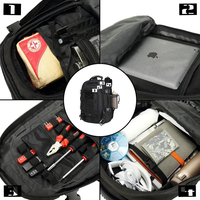 LqArmy Military Backpack With Waterproof Molle Design