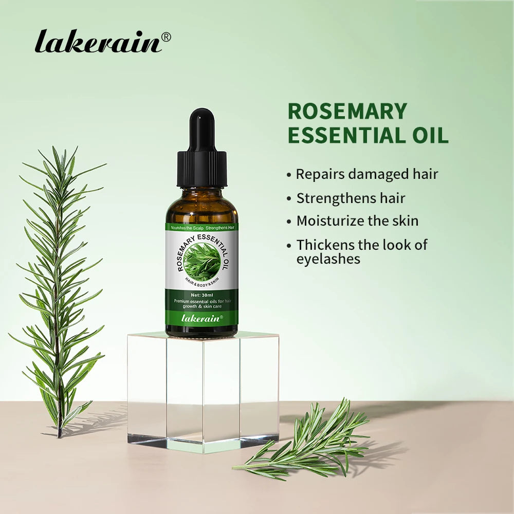Lakerain Rosemary Essential Oil For Scalp Hair And Body Care
