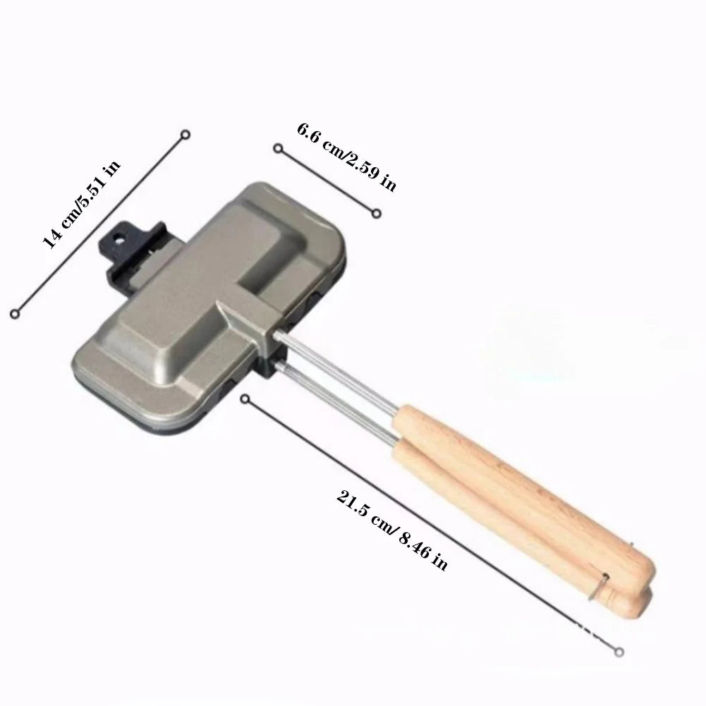 HiMISS Nonstick Double Sided Sandwich Maker And Hot Dog Toaster Pan