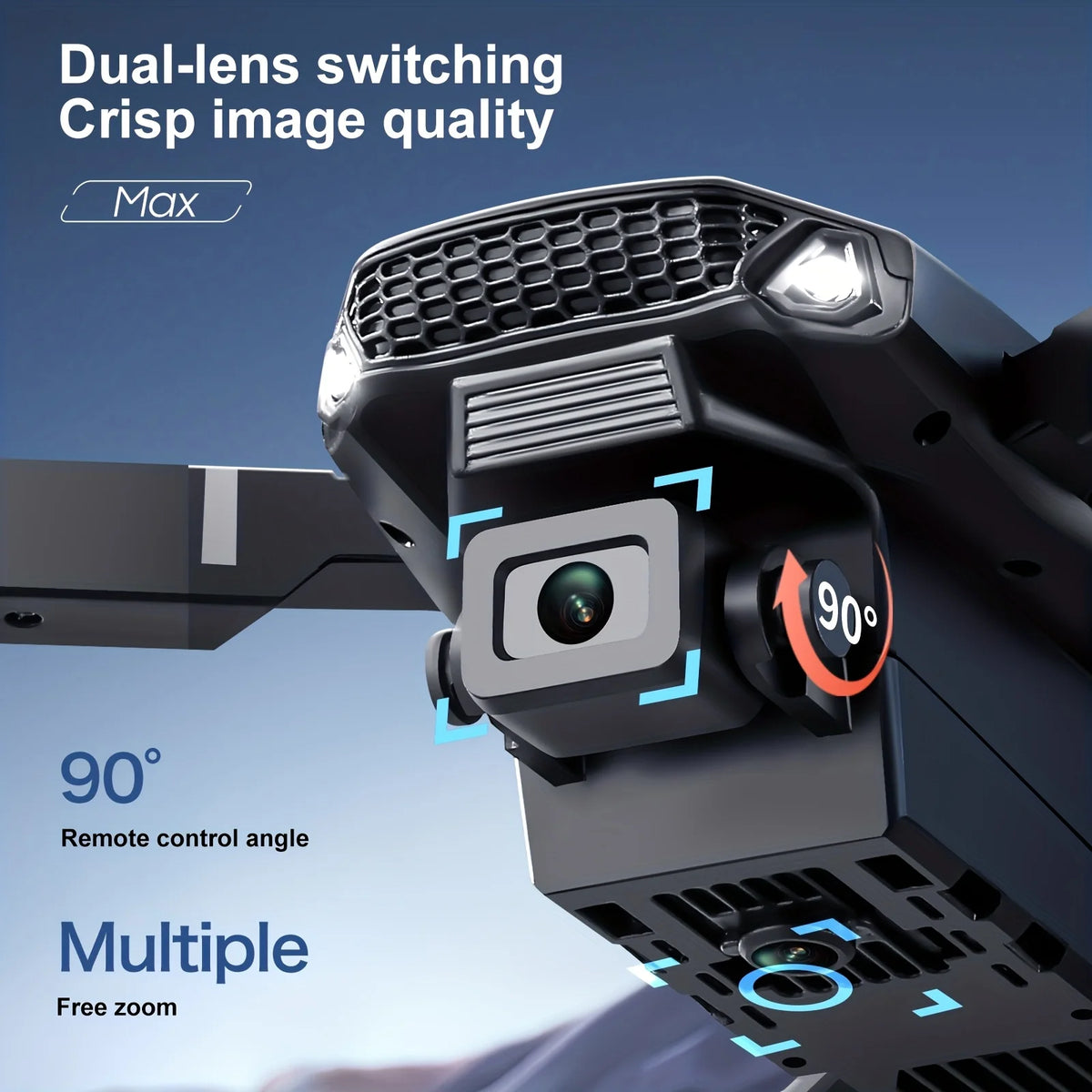 EVANOVM E88 Pro Max Foldable Drone With Dual Cameras