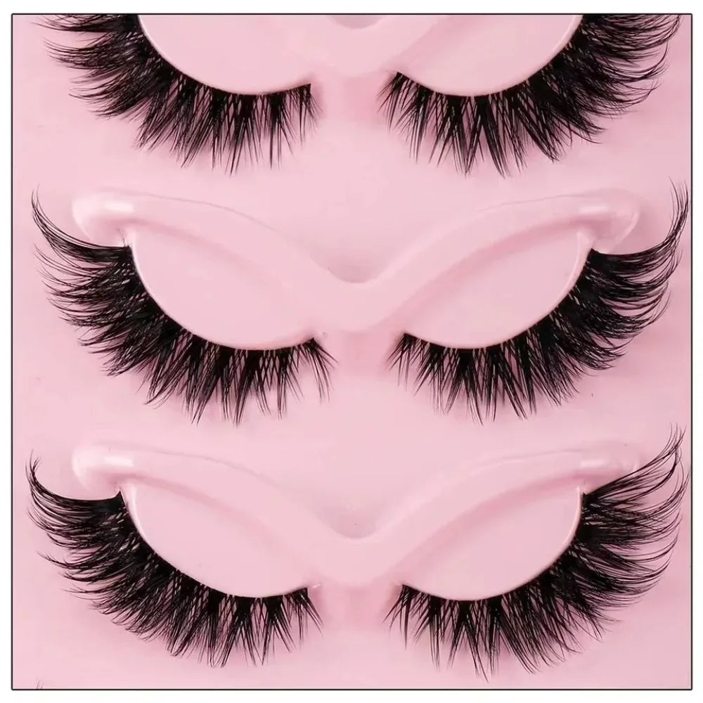 Natural Wispy Cat Eye Strip False Eyelashes For Daily Makeup