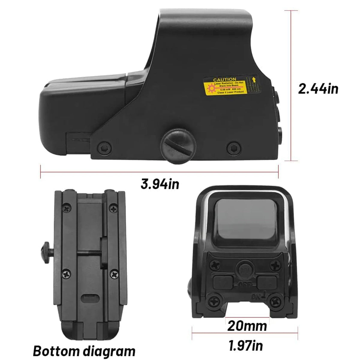 Nabila 551 Red Dot Holographic Sight With Automatic Shutoff