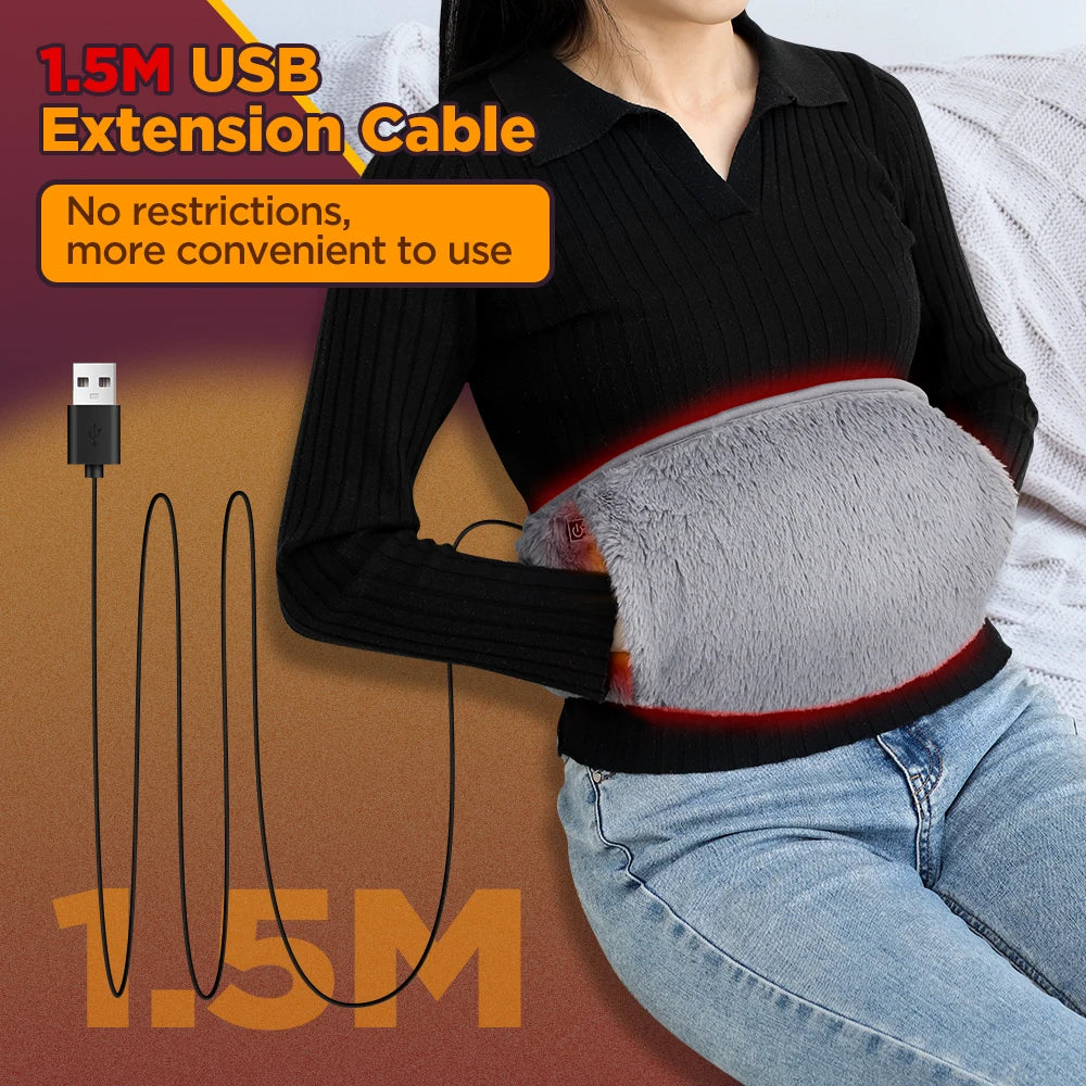 Hailicare Graphene Heated Abdominal Belt for Uterine and Hand Warming