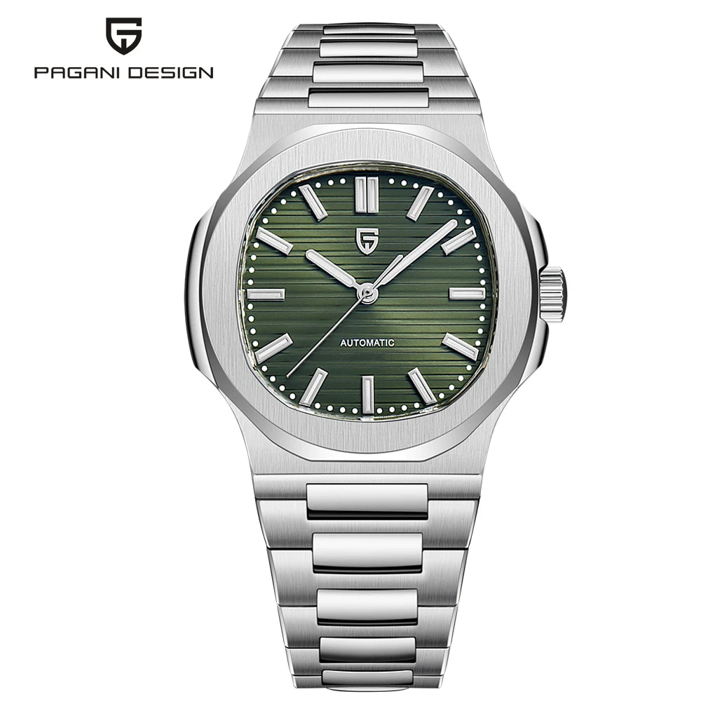 PAGANI DESIGN Automatic Mechanical Mens Sapphire Crystal Waterproof Watch
