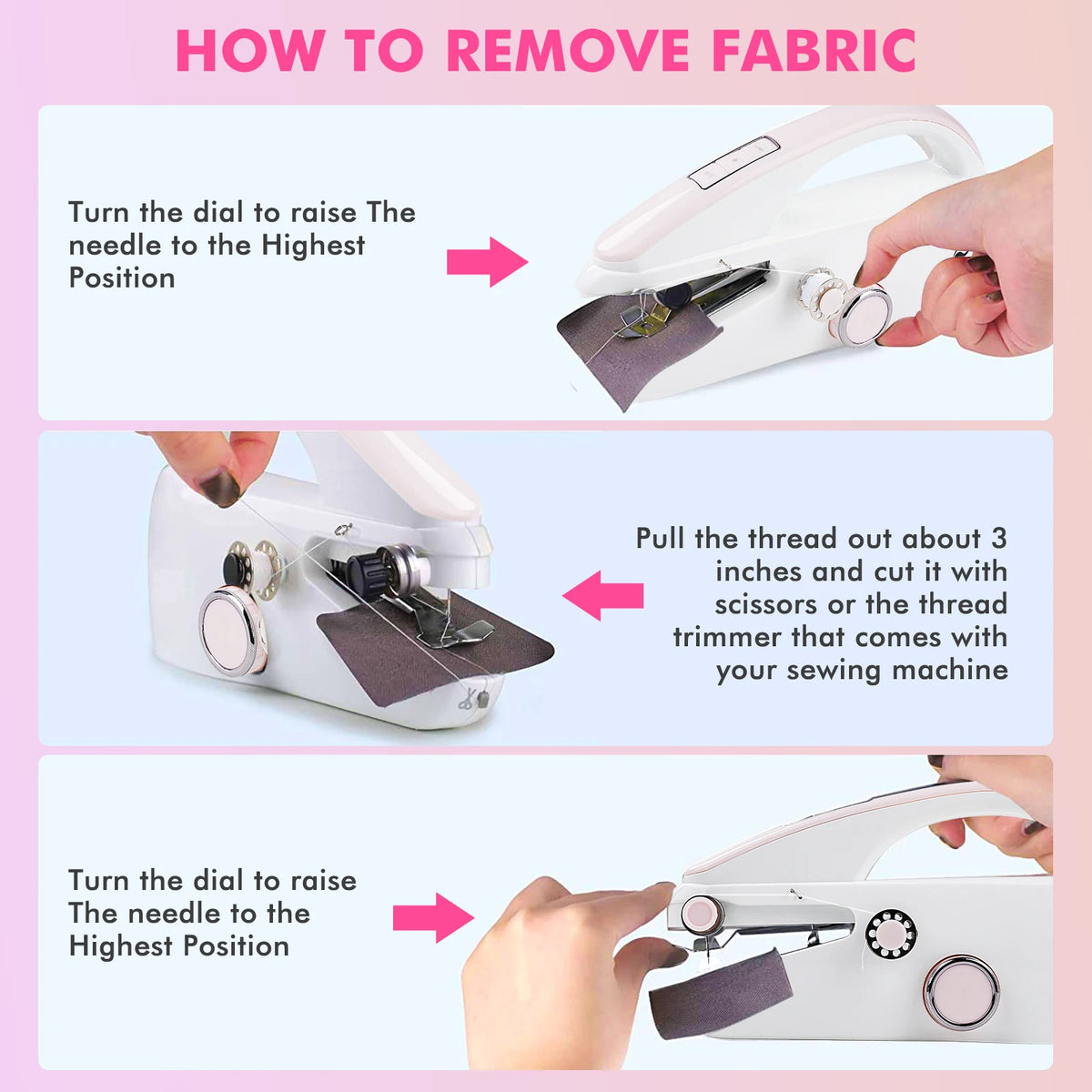 LetCartMaker Portable Electric Sewing Machine With Needlework Kit