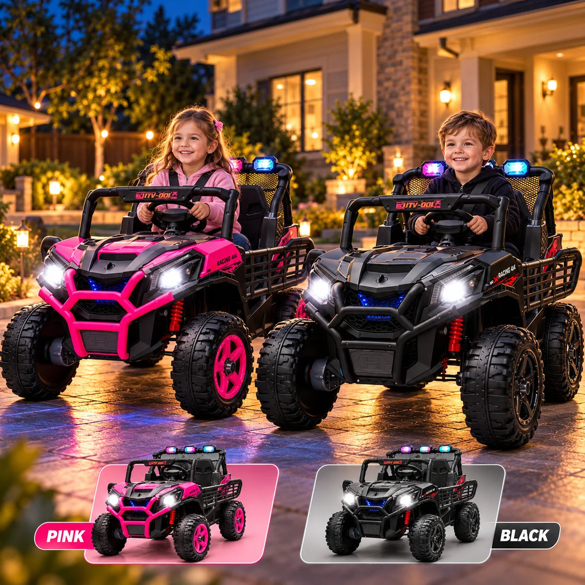 JOYRACER 24V Two Seater Electric Off Road Ride On UTV