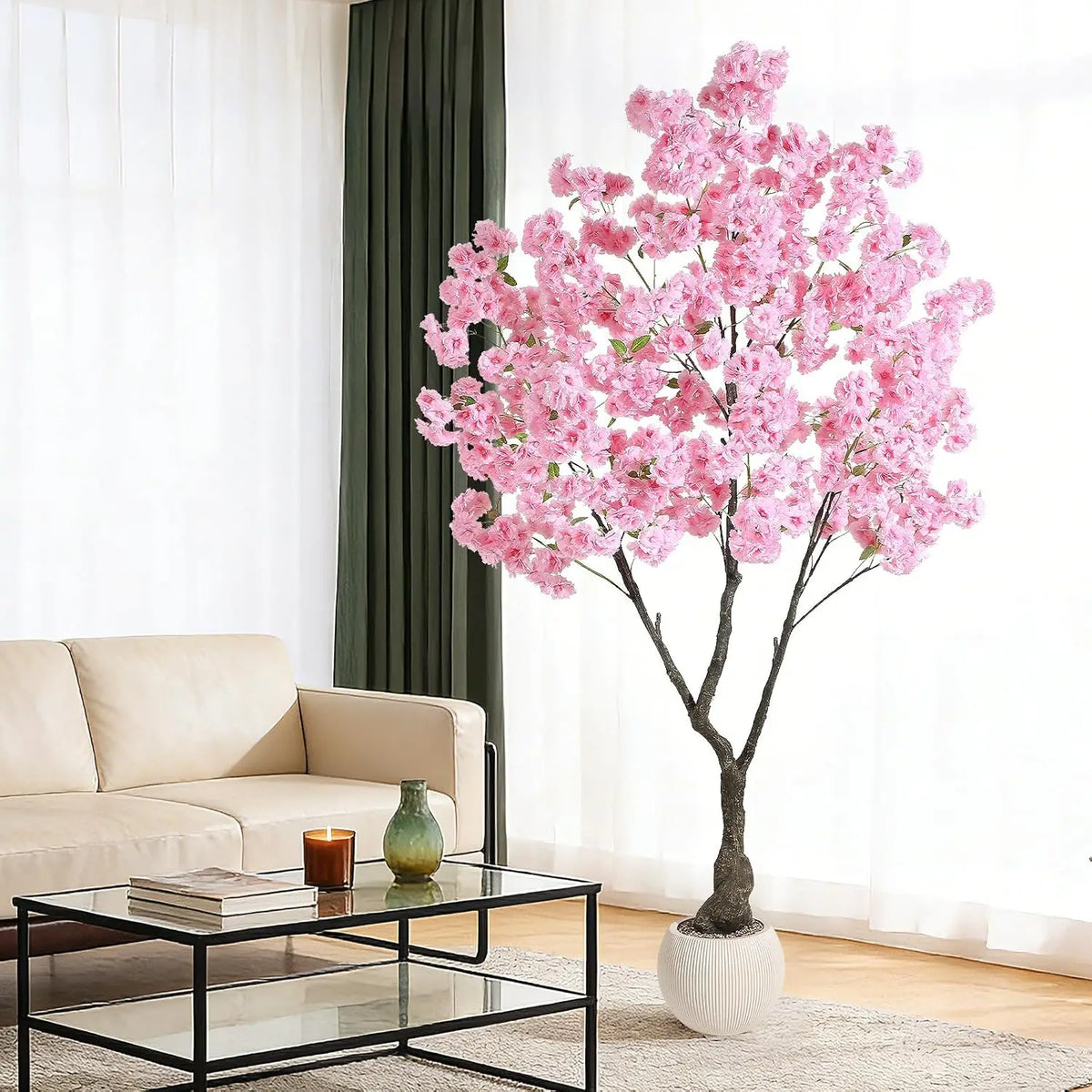 HiMISS Artificial Cherry Blossom Tree for Indoor Home Decor