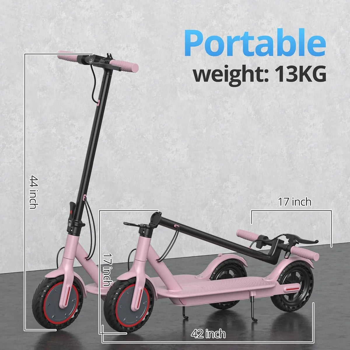 AOVOPRO Electric Scooter With 350W Motor And Rear Drum Brake