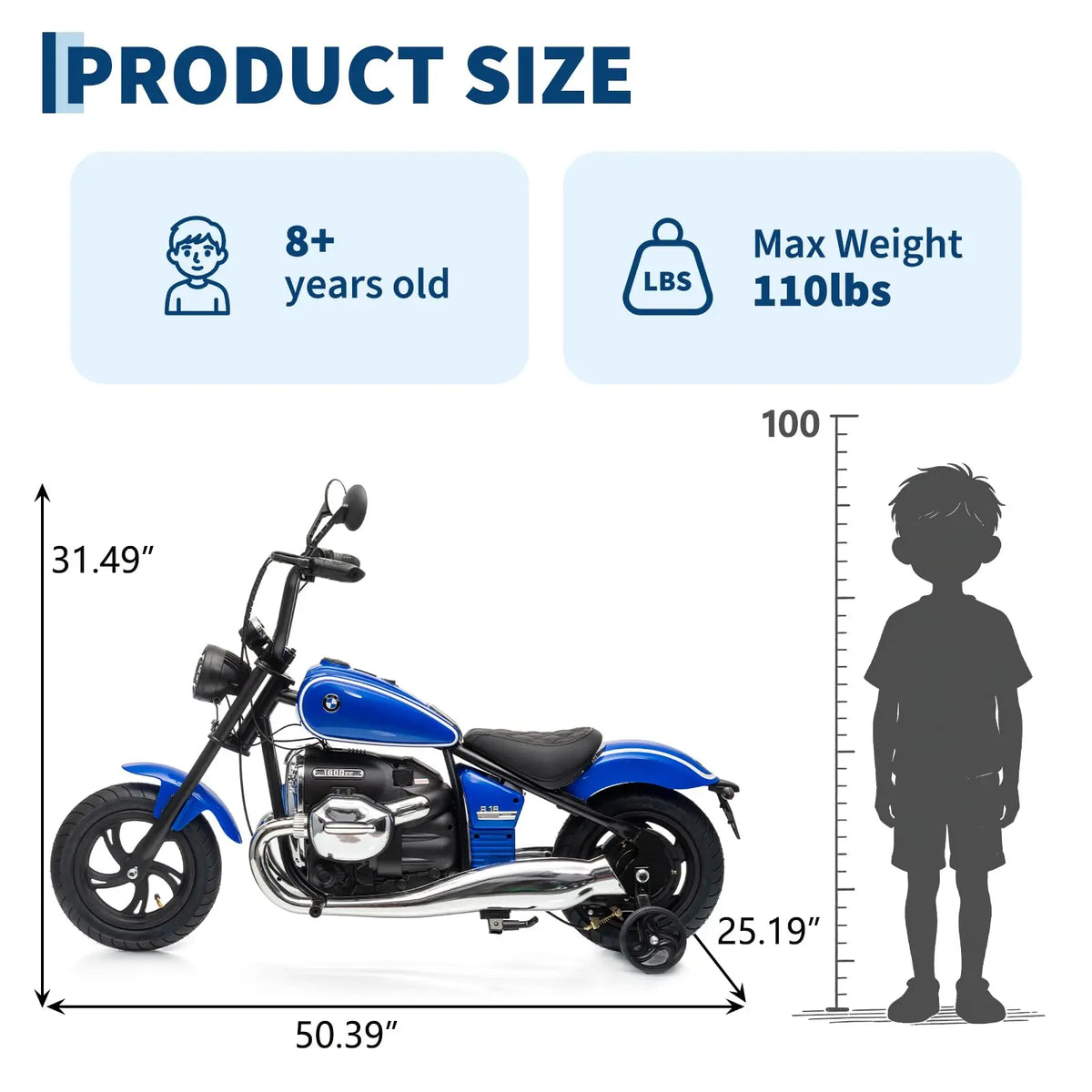 HiMISS Kids Electric Brushless Dirt Bike With LED Lights