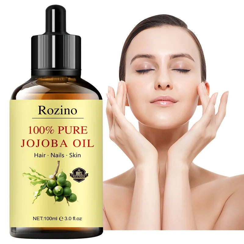 ROZINO Natural Jojoba Oil for Skin and Hair Nourishment