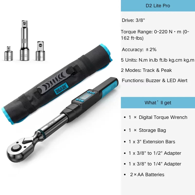 Seesii D2 Lite Electric Torque Wrench With Precision Click Feedback