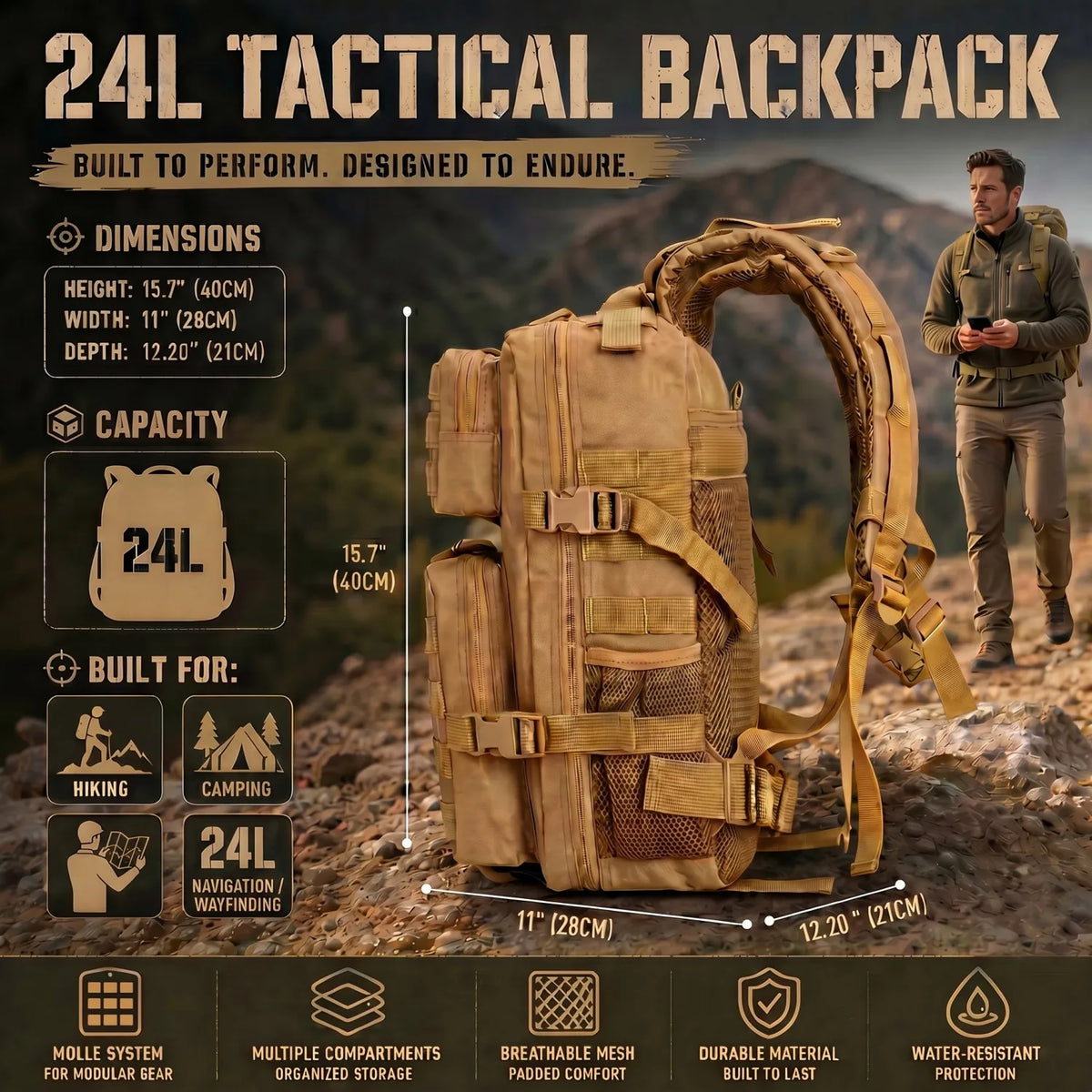 ReFire Gear Hunting Backpack for Outdoor Camping and Hiking
