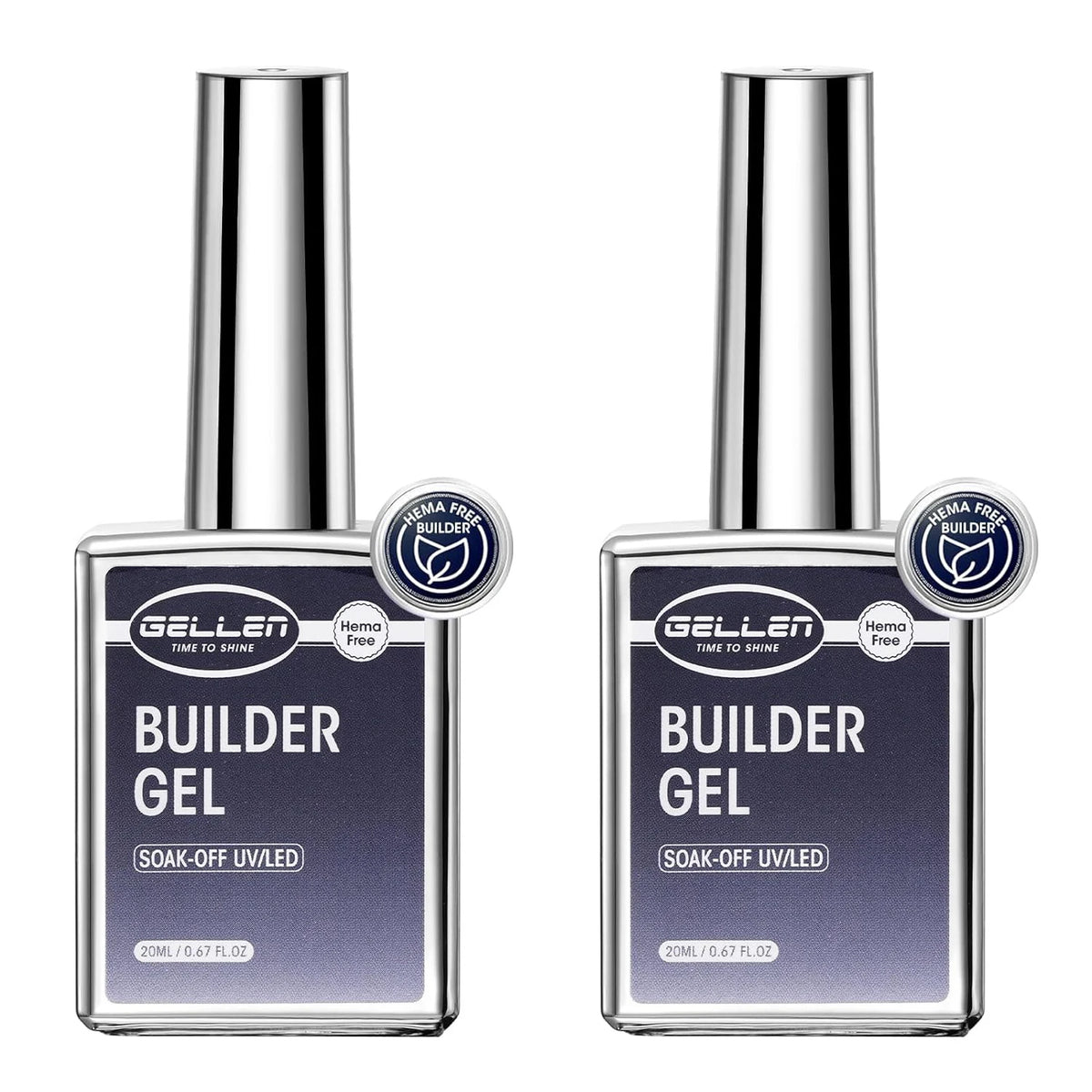 Gellen Gel Polish Base Coat And No Wipe Topcoat Duo