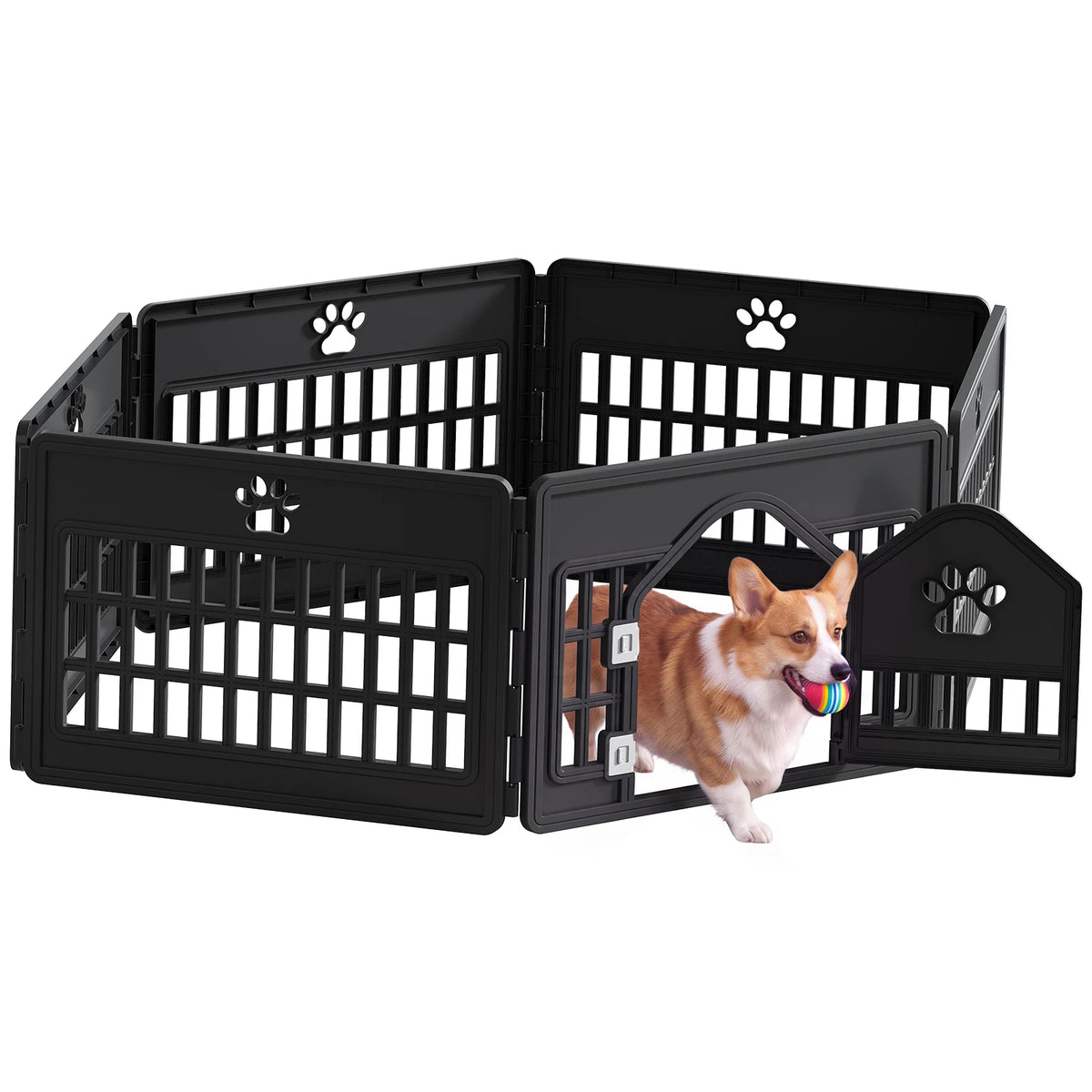 MCQ Plastic Expandable Dog Playpen for Indoor and Outdoor Use