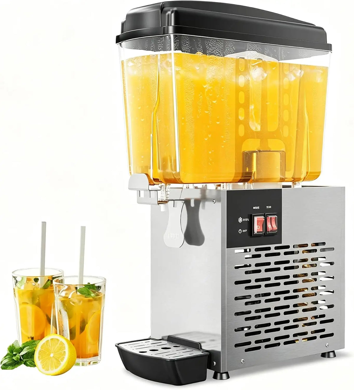 Tacleekii Commercial Cold Beverage Dispenser With Built In Mixer