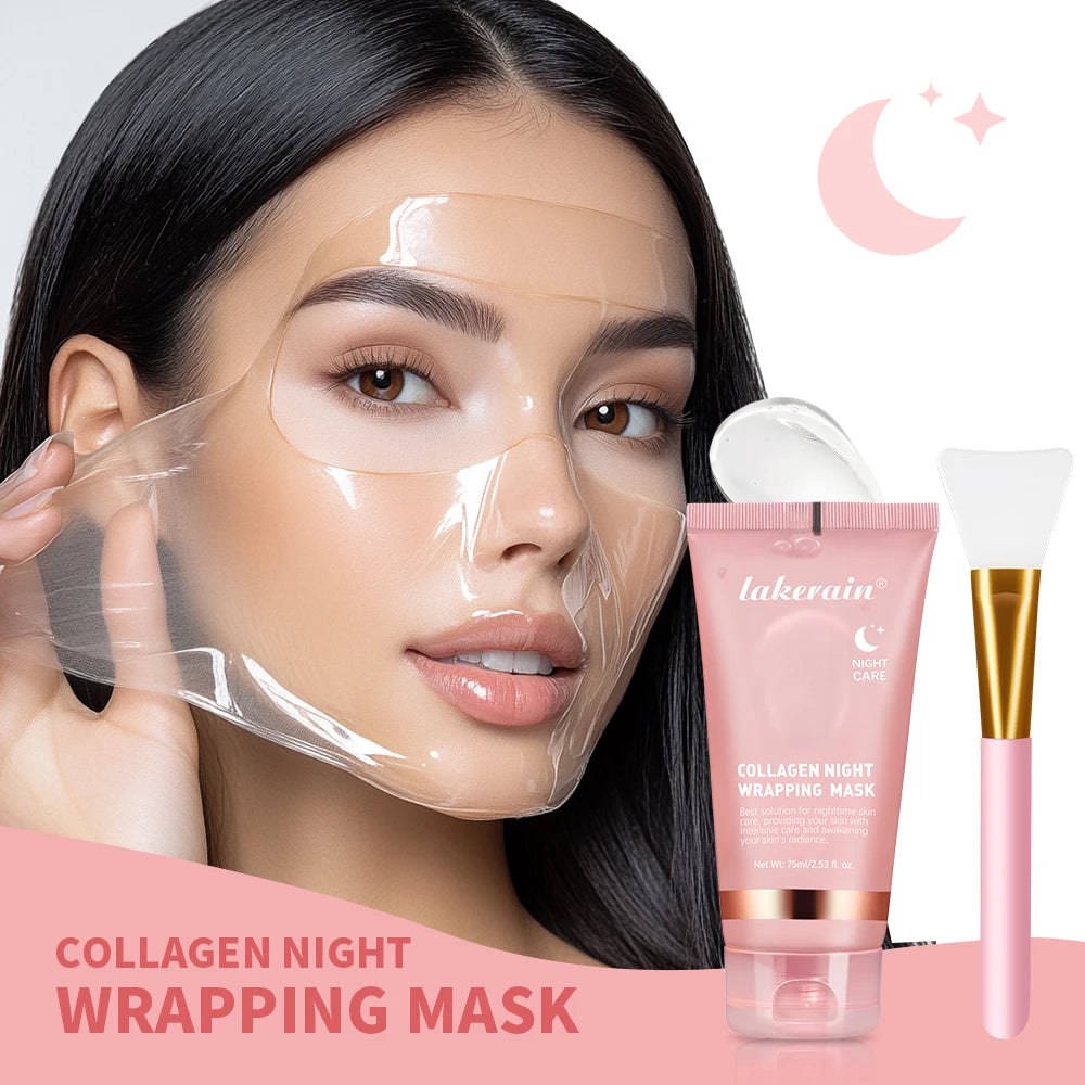 Ibcccndc Collagen Overnight Wrapping Peel Off Facial Mask for Hydration